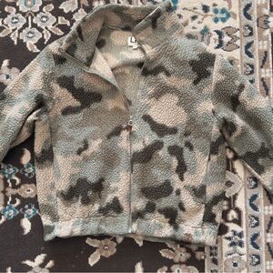 Cozy Camouflage Teddy Jacket